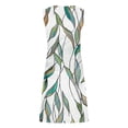 thumbnail image 5 of Puntoco Vestidos Mujer Fancy Women Impreso Elegante Estilo Casual Vestido con Cuello en V con Correa, 5 of 5