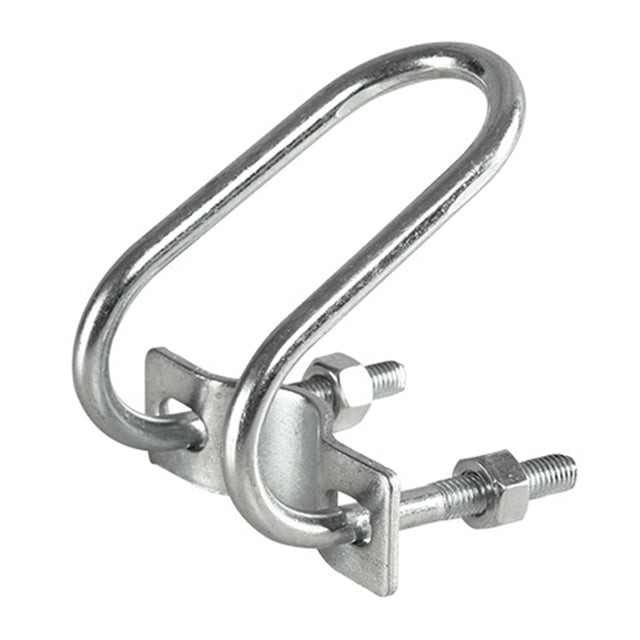 EeaseMX Soporte para sombrilla de patio exterior con abrazadera en forma de U para triciclo (plateado)