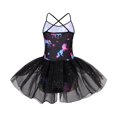thumbnail image 2 of MSemis Kids Girls Criss Cross Back Scales Printed Sequins Leotard Dance Wear, 2 of 6