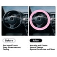 thumbnail image 5 of Unique Bargains Silicone Car Steering Wheel Cover Soft Non-Slip Silicone Steering Wheel Protector Universal Fit 12.6"-15.8" Steering Wheel Pink, 5 of 6