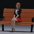 thumbnail image 1 of Banco Chica Figura S Escala 1:64 Baoblaze Diorama Paisaje Miniatura Jardín de hadas Modelo Tren Figura de mujer, 1 of 8