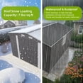 thumbnail image 6 of 10x14 FT Outdoor Storage Shed, Garden Tool Shed with Three Lockable Doors, Air Vent and Two Windows, All-Weather Metal Shelter for Garden Patio Lawn Poolside, Gray, 6 of 9