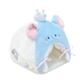 thumbnail image 2 of Tienda de campaña para casa de muñecas, mini tienda compacta y cómoda, cama de peluche para figuras, accesorios de muebles para casa de muñecas para azul, 2 of 10