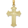 thumbnail image 3 of Solid 10k Yellow Gold Polished Cross Pendant - 27mm, 3 of 6