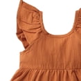 thumbnail image 5 of Edvintorg Girls Dresses Cute Ruffle Hem Sleeveless Loose Fit Casual Princess Dress Kids Clothes Girls Size 0-6, 5 of 8