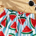 thumbnail image 5 of BOBOGOJP Boys Swim Trunks Toddler Swim Board Shorts Quick Dry Beach Swimwear Trunks Shorts Bathing Bottom for Boy 2-8 Years Sky Blue for Size 6-7 Years, 5 of 7
