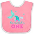 thumbnail image 3 of Inktastic Mermaid Tail 1st Birthday Girls Baby Bib, 3 of 4