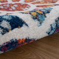 thumbnail image 3 of 4â€™ Round Multicolored Floral Mosaic Area Rug, 3 of 5