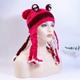 thumbnail image 2 of LIZUOJUN Cute Novelty Octopus Knit Beanie Handmade Crochet Sea Creature Hat Funny Christmas Hat Cartoon Octopus Viking Beard Gift Hats D One Size, 2 of 5