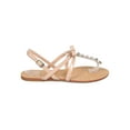 thumbnail image 2 of New Women Wild Diva Clover-24 Patent Rhinestone Slingback Bow Thong Sandal Size, 2 of 5