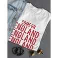 thumbnail image 3 of Come on, England, England, Endland! Women White T-Shirt, Female x-Large, 3 of 4