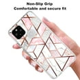 thumbnail image 3 of Google Pixel 4a with 5G Case, Rosebono Bling Glitter Sparkle Laser Polygon Marble Graphic Fashion Cute Colorful Skin Cover Shockproof Case for Google Pixel 4a 5G Version, 3 of 5