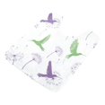 thumbnail image 7 of Yayeee Bath Rug for Bathroom Floor Non Slip Contour Fluffy Soft Absorbent Mat, 20"x24", Purple Birds, 7 of 7