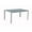Gray, variant on Kozyard Coolmen Outdoor Square Wrought Iron Frame Metal 6-Person Dining Table (Grey)