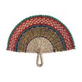 thumbnail image 2 of Handwoven Palm Leaf Fan, Seagrass Wall Hanging Decor, Versatile Waving Fan for Home and Boho Style Decor, 2 of 6