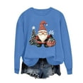 thumbnail image 6 of Makaor Sweatshirt for Women Long Sleeve Christmas Crew Neck Tops Santa Graphic Pullover Tees Fleece Cute Vacation Clothes, 6 of 6