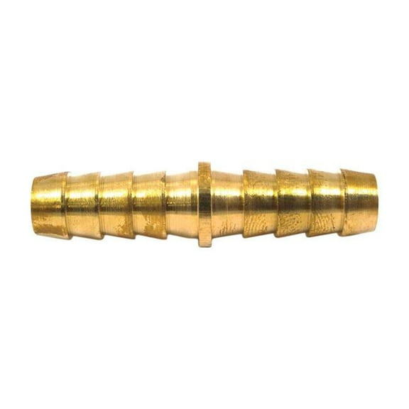 Forney 1892504 Brass Dual Barbed Hose Splicer - 0.37 in. Hose Barb MPT D