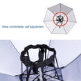 thumbnail image 6 of Outdoor Fishing Umbrella Oxford cloth Hands Free Portable Folding Double-layer Head-mounted Sunshade Hat Fishing Golf Gardening Sunshade Outdoor Headwear blue, 6 of 9