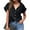 Black, variant on Women's T-Shirt Mini Vacation Fit Women's Activewear Perfect for Summer Tunics Oversized Tops Formal Occasion Woman Clothing Roupas Feminina Black M