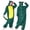 Green, variant on Gifts Dianli Pajamas Sleepwear Cute Fleece Long Sleeve Cartoon Jumpsuit Pajamas Adult Crocodile Print Winter Fleece Onesie Hooded Zipper Cozy Warm Homewear Loungewear Sleepwear Nightwear