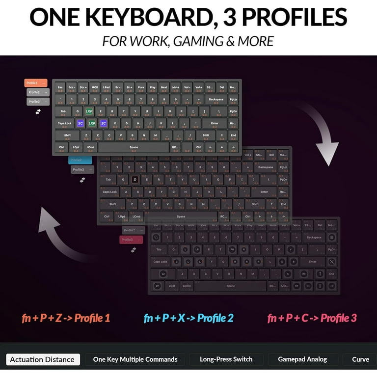 Keychron K2 HE Rapid Trigger Wireless Custom Mechanical Keyboard