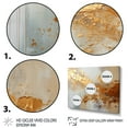 thumbnail image 3 of Designart "Gleaming Gold II" Abstract Collages Floater Framed Canvas Art Print, 3 of 7