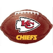 18" KANSAS CITY CHIEFS Football Balloon • Party Supplies Decorations Foil Mylar Balloon