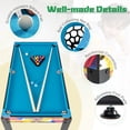 thumbnail image 2 of Topbuy 12-In-1 Game Table 48 Inch Combo Game Table w/ Billiards Foosball Ping Pong Hockey Shuffleboard, 2 of 9