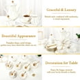 thumbnail image 5 of DUJUST 22 pcs White Porcelain Tea Set for 6, Luxury British Style Tea/Coffee Cup Set with Golden Trim, Beautiful Tea Set for Women, Tea Party Set, Gift Package (With a Stand), 5 of 7
