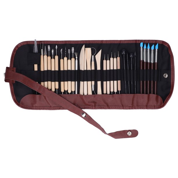Herramienta Para Dar Forma A La Pluma, Duradera, 30 Piezas, Herramienta De Cerámica Segura, Cabeza De Doble Forma Para Reparación De Arcilla, Suministros Para Hacer Arcilla Para ANGGREK Otros