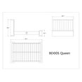 thumbnail image 3 of Manhattan Comfort Kingdom Faux Leather Queen Size Bed Frame in Gray, 3 of 6