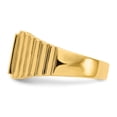 thumbnail image 3 of 14K Yellow Gold Ring Band Signet 10.0x8.5mm Open Back Men's, Size 7, 3 of 5
