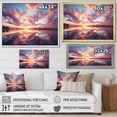 thumbnail image 4 of Designart "Cotton Candy Skies at Sunset IV" Landscapes Floater Framed Wall Decor, 4 of 7