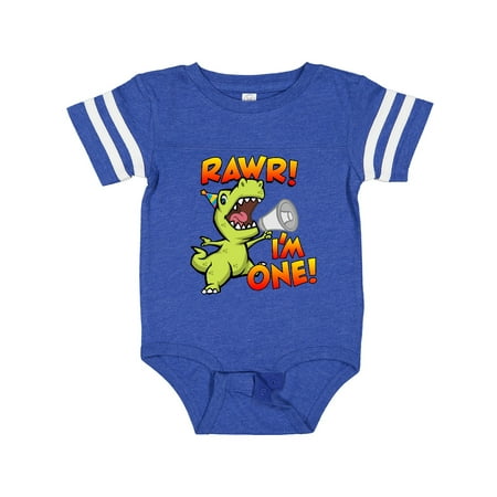 

Inktastic Rawr I m One Dinosaur Gift Baby Boy or Baby Girl Bodysuit