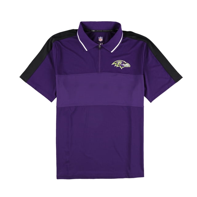 G-III Sports Mens Baltimore Ravens 1/4 Zip Rugby Polo Shirt rav L