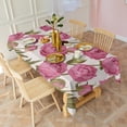 thumbnail image 5 of Pioneer Flower Floral Print Pattern Rectangle Tablecloth 60"x120",Waterproof Polyester Rectangle Table Cloth, Wipeable Spillproof Polyester Tablecloth for Dining, Camping, Indoor and Outdoor, 5 of 6