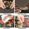 thumbnail image 3 of Spice Kitchen Rugs Sets of 2, Anti-Fatigue Black Kitchen Mats for Floor Non-Slip Spicy Art Waterproof Kitchen Mat Washable for Kitchen Laundry 17.3x29.5+17.3x47.2 Inch, 3 of 6