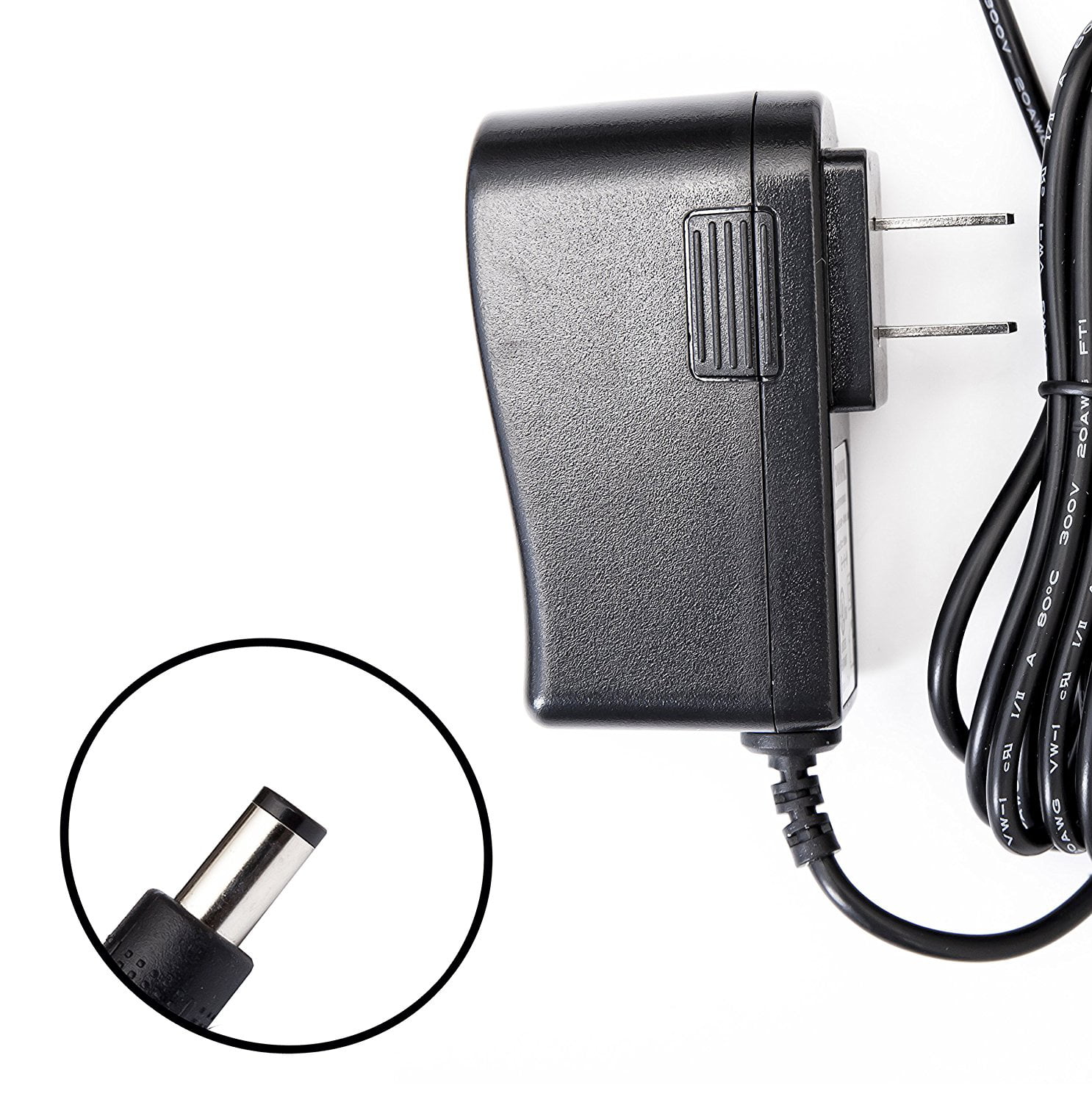 9 Volt 0.6 Power Adapter, AC to DC, 2.1mm X 5.5mm Plug, Regulated UL 9v 600mA Power Supply Wall Plug - Walmart.com