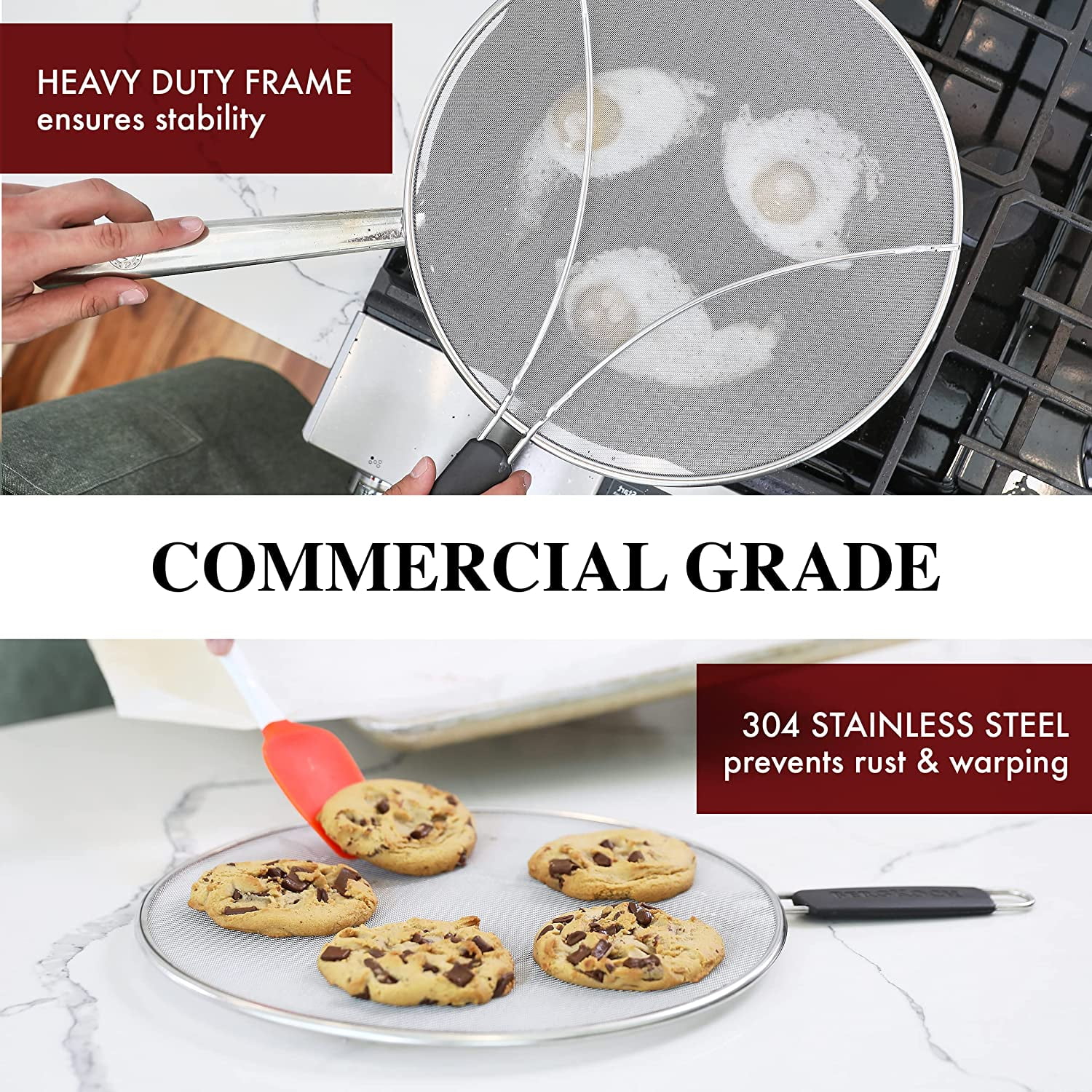 Stove Splatter Guard for Frying 4 Sided, Anti Oil Splash Guard Splatter  Screen Stainless Steel Shield Sheet, Grease Oil Splashproof for Stove Top  (66.9 x 27.5 inches)… 