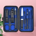 thumbnail image 7 of Hzzsbu 9pcs/set Nail Clippers Manicure Pedicure Set Portable Travel Stainless Steel Nail Cutter Tool Kit Fingernail Suit, 7 of 7
