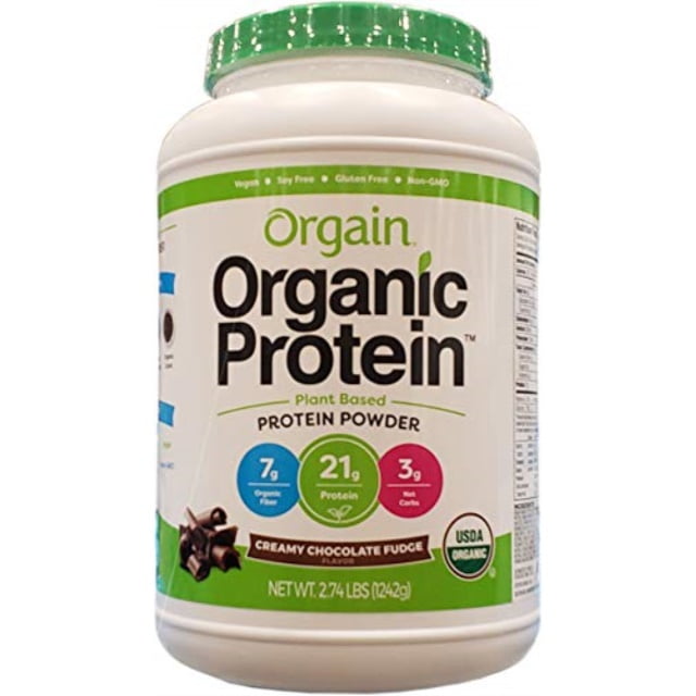 Orgain Organic Protein Powder, Creamy Chocolate Fudge, 2.74 lb