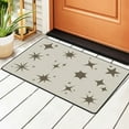thumbnail image 1 of Beige Sparkling Star Rugs Doormat, Non-Slip Machine Washable Carpets Floor Door Mat , 36" x 24", 1 of 7