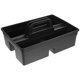 thumbnail image 1 of Bandeja de almacenamiento de gran capacidad Canasta de herramientas portátil de dos lados Caja de almacenamiento de plástico para herramientas de limpieza de artículos de automóvil con asa (gris), 1 of 5