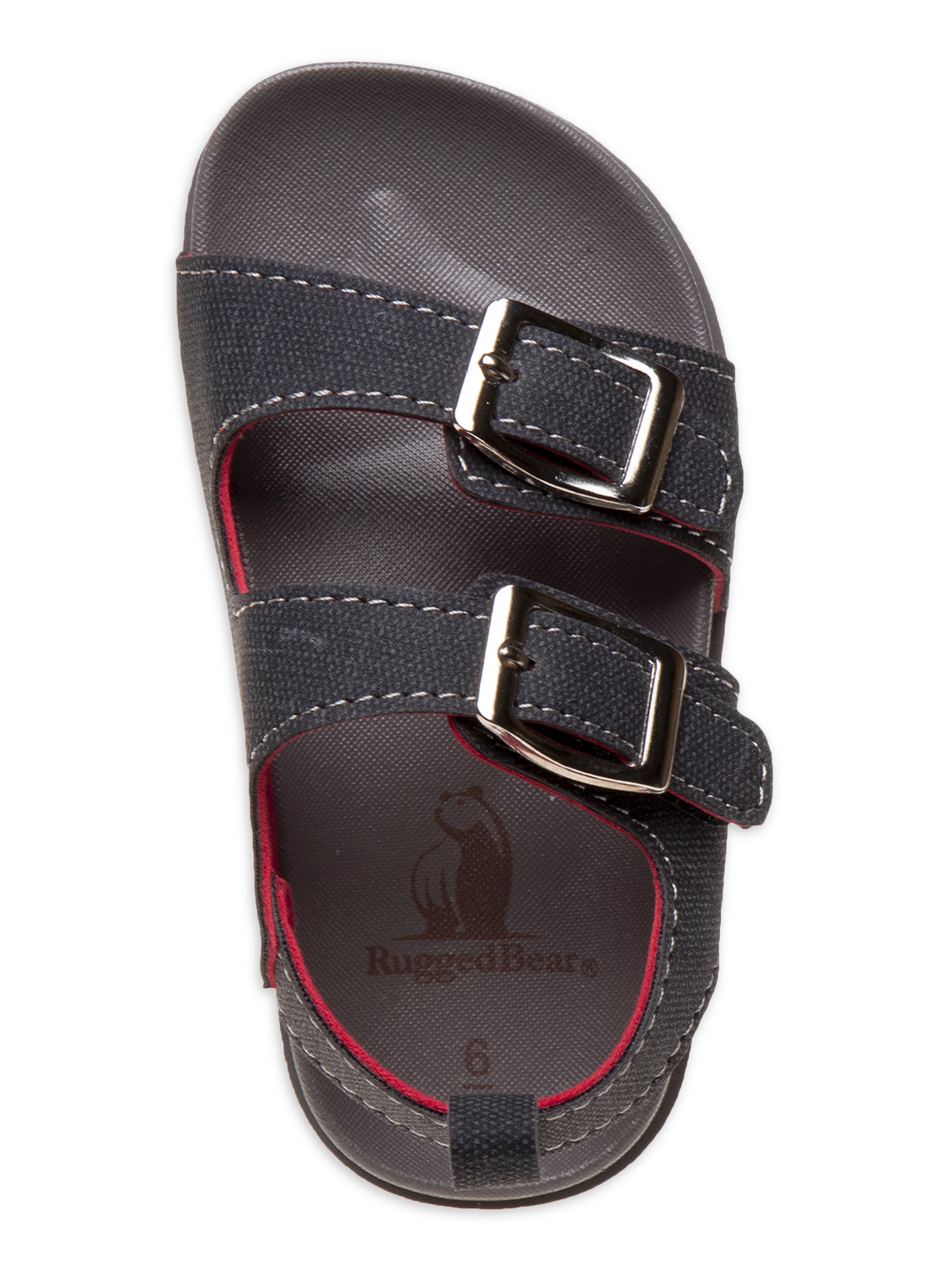 Rugged Bear Vegan Leather Denim Two Buckle Colorblock Footbed Sandal (Toddler Boys) - image 4 of 5