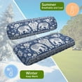 thumbnail image 6 of FUIALDOLG Blue Boho Elephant Seat Covers for Golf Cart, Washable Golf Cart Seat Covers for Club Car Precedent Ordinary Seats Breathable Comfortable/Anti-Scratch/Anti-Fading/Easy to Install, 6 of 8