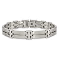 thumbnail image 4 of Chisel  Stainless Steel Brushed and Polished 8.5 inch Link Bracelet, 4 of 6