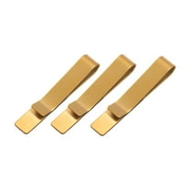 Milageto 3Pcs Simple Skinny Tie Clip Tie Pins for Men Daily Life Business Wedding Gold