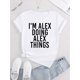 thumbnail image 3 of Slogan Print Casual Sports T-shirt, Short Sleeve Crew Neck Spring & Summer Top, Women's Clothing, 3 of 8