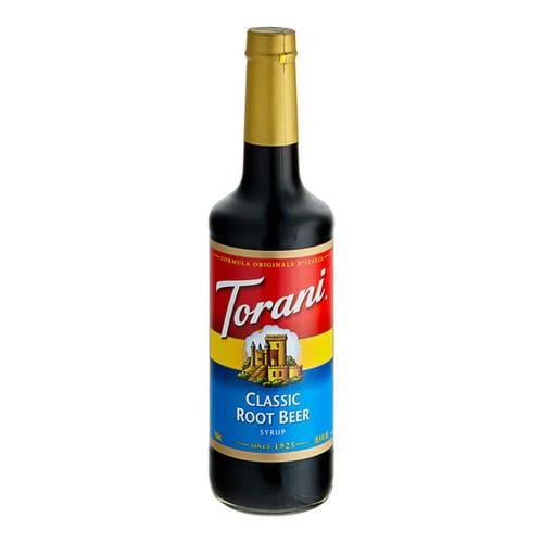 Torani Root Beer Flavoring Syrup 750 mL/25.36 oz Glass Bottle