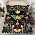 thumbnail image 2 of Manfei Moon Sun Stars Full Size Sheets 4-Piece for Teens Adults,Flowers Mushroom Moth Breathable Bed Sheets,Bohemian Theme Lightweight Sheet Sets,Luxury Bedroom Decor, 2 of 7